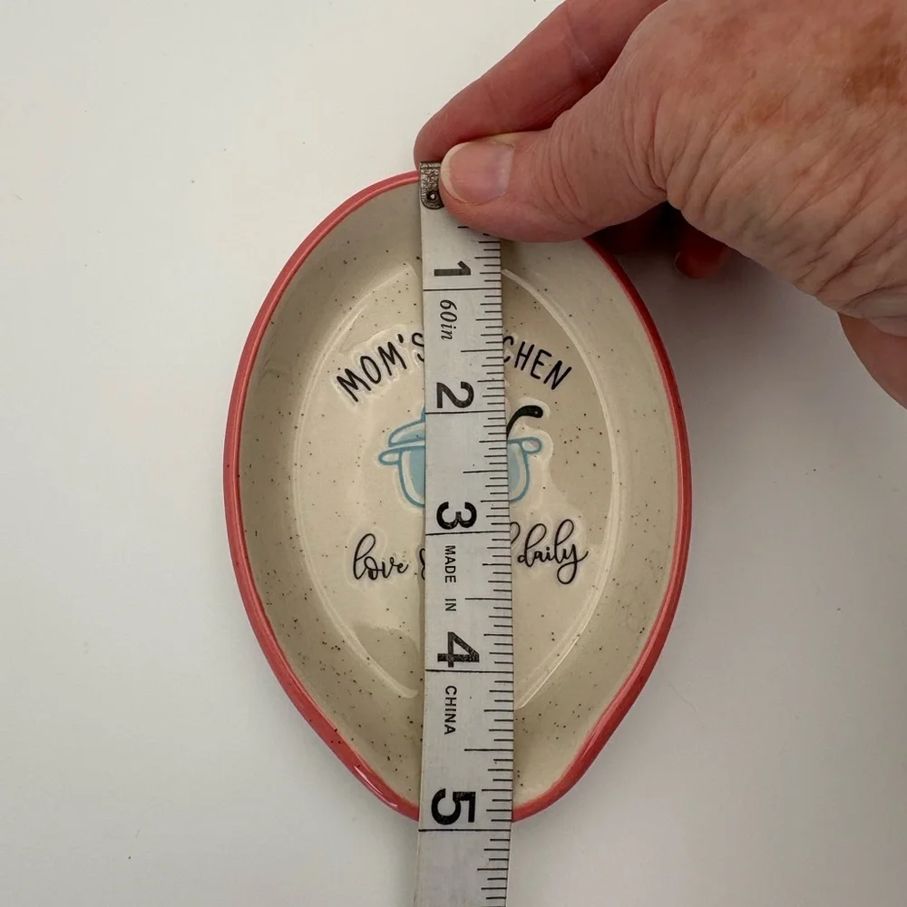 “Mom’s Kitchen love served daily” Spoon Rest